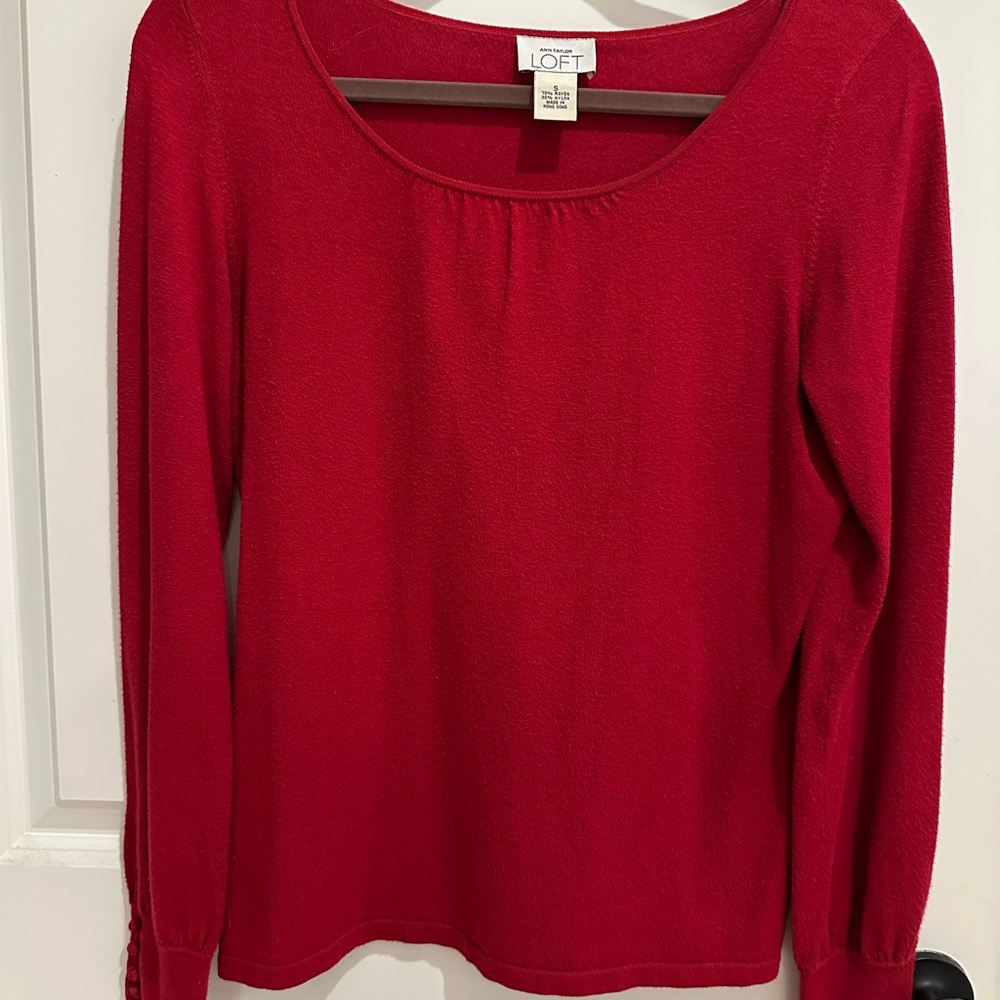 LOFT Red Sweater